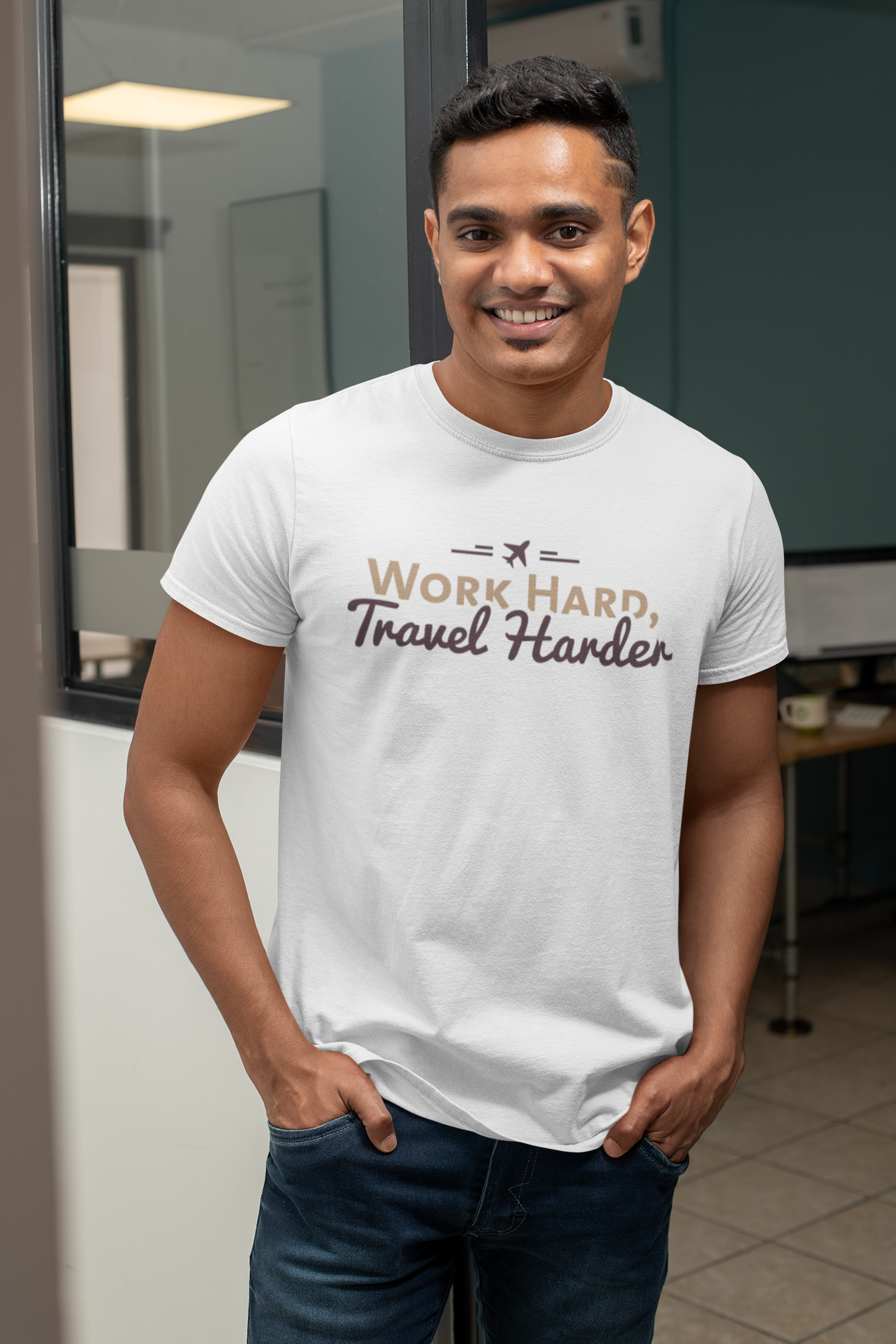 Work Hard Travel Harder T-Shirt - Eccentric Travel Apparel