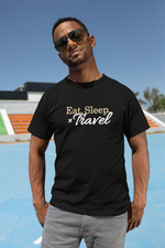 Load image into Gallery viewer, Eat Sleep Travel T-Shirt - Eccentric Travel Apparel
